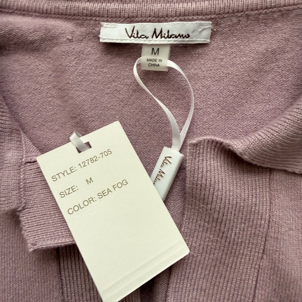Vila Milano Collared V-Neck Sweater - Picture 5 of 6